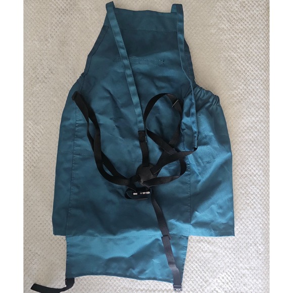 Jwthee Gardening Apron with Pockets Adjustable Teal Harvest Bag - Picture 9 of 14